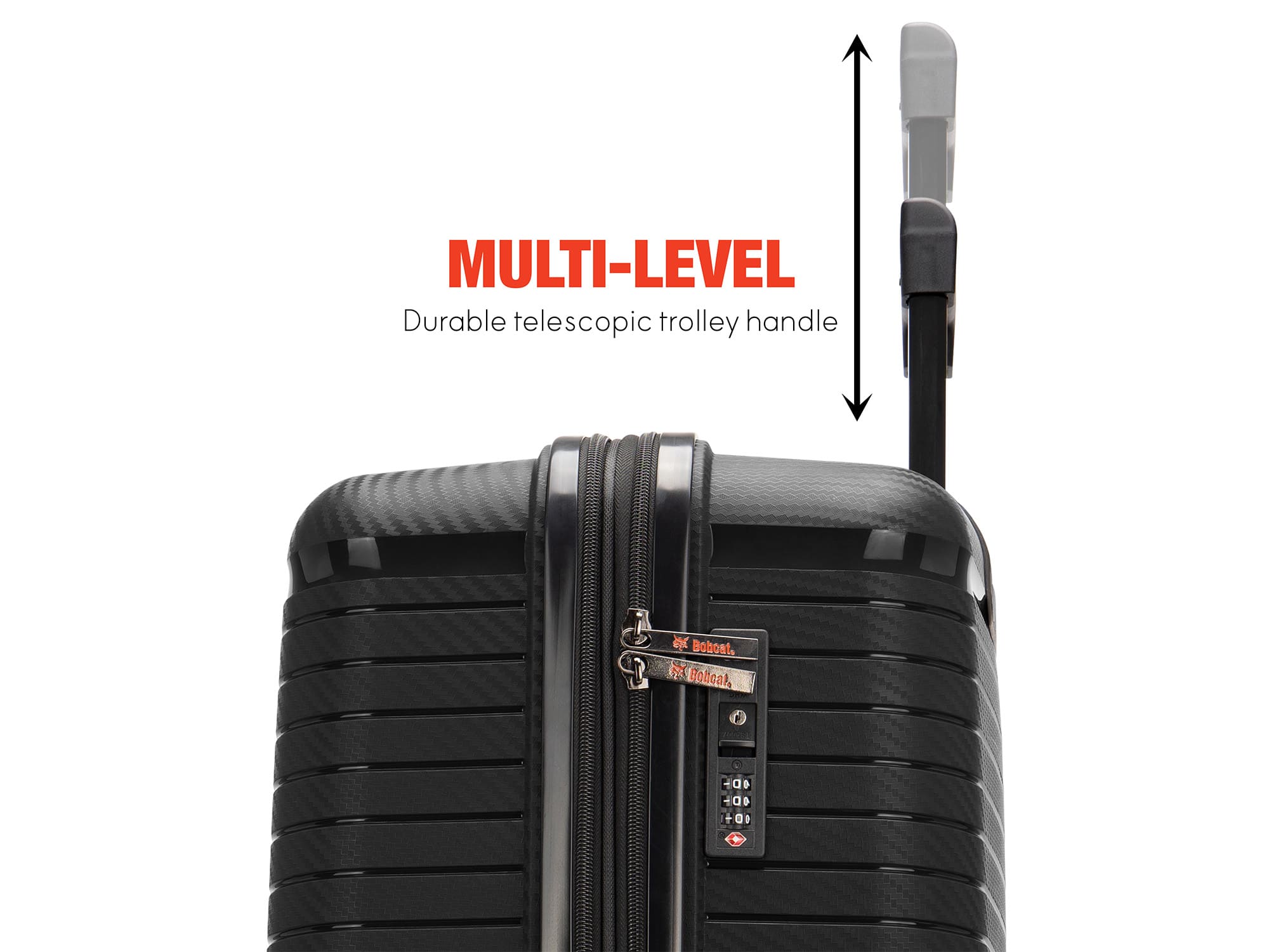 Bobcat Trencher 3 Piece Expandable Hardside Spinner Luggage Set