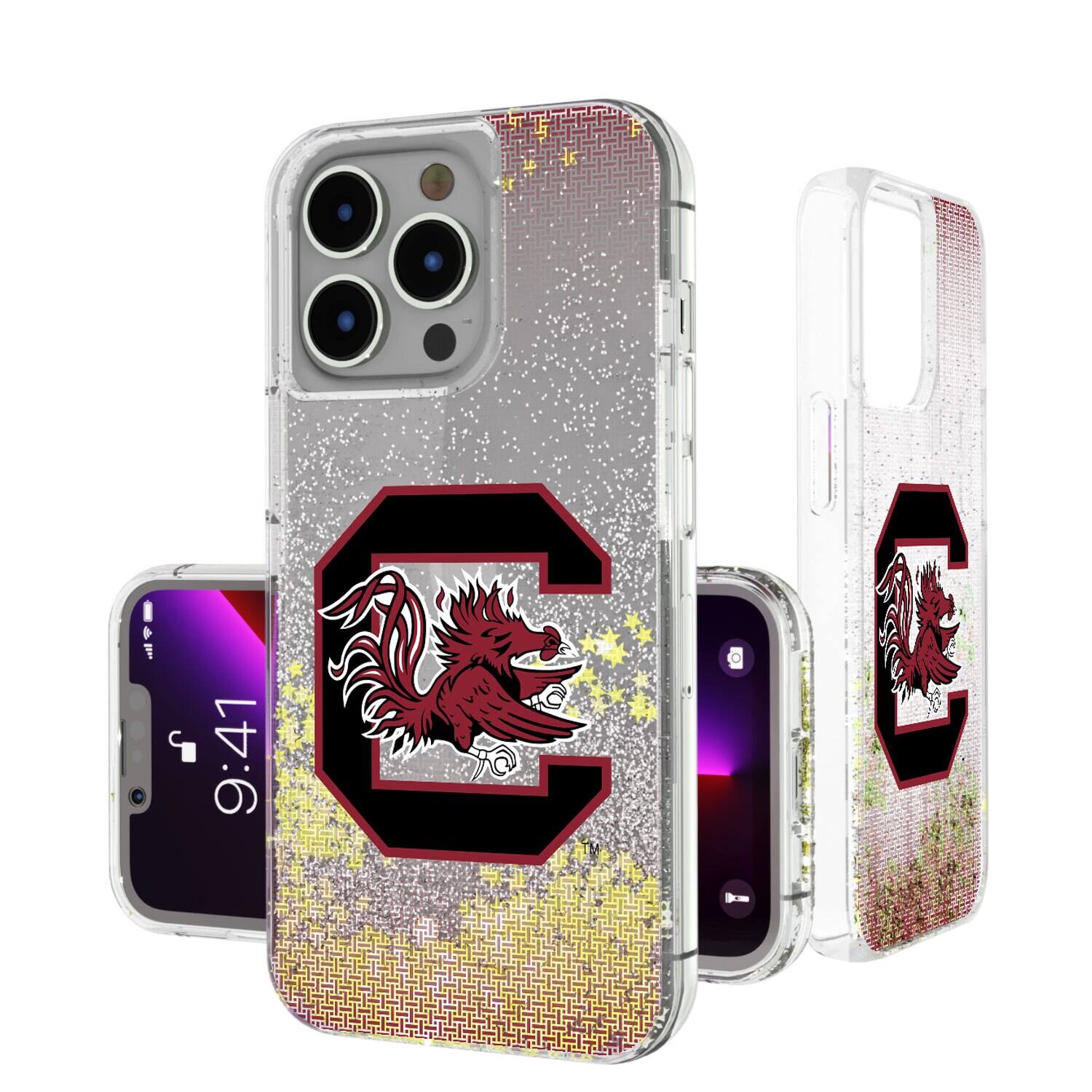 Keyscaper - NCAA - South Carolina Gamecocks Linen Logo iPhone Glitter Case - 15 Pro Max - Multicolor price history on PriceWatchPro