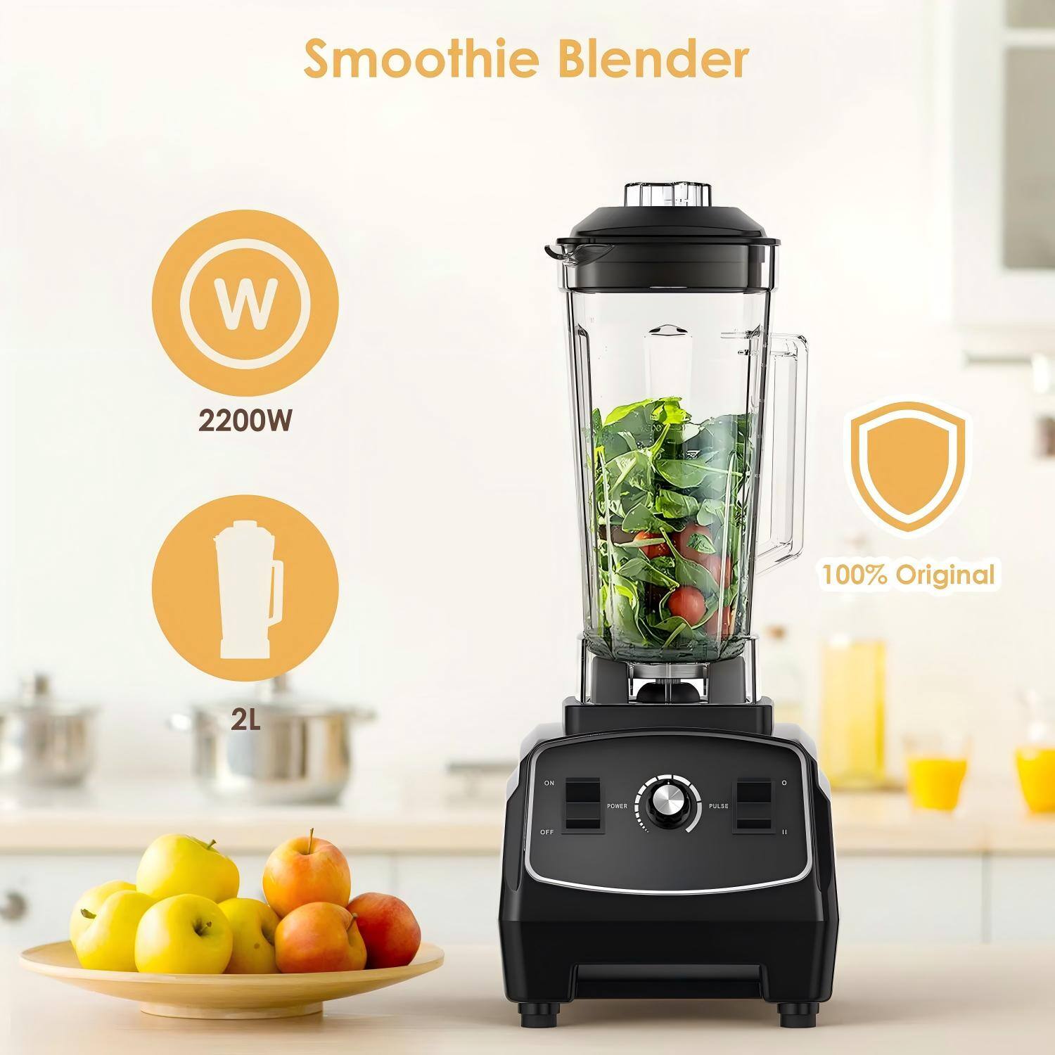 Smoothie Blender  
2200W  
2L  
100% Original