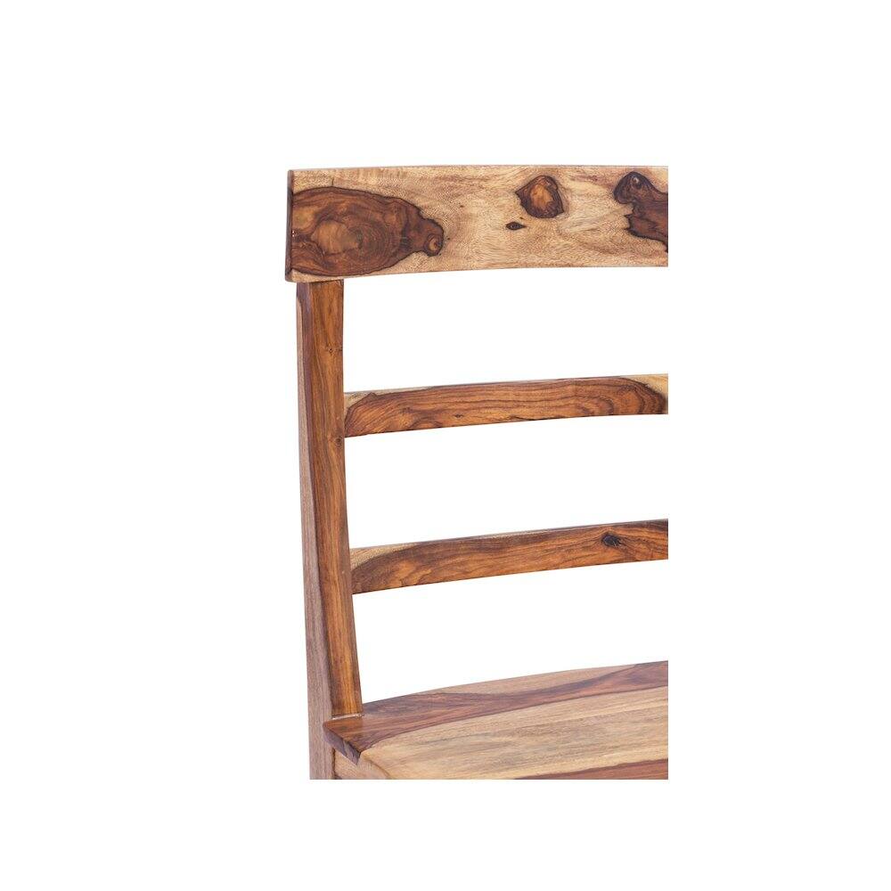 Alt View 5. Porter Designs - Taos Solid Sheesham Wood Counter Chair - Natural.