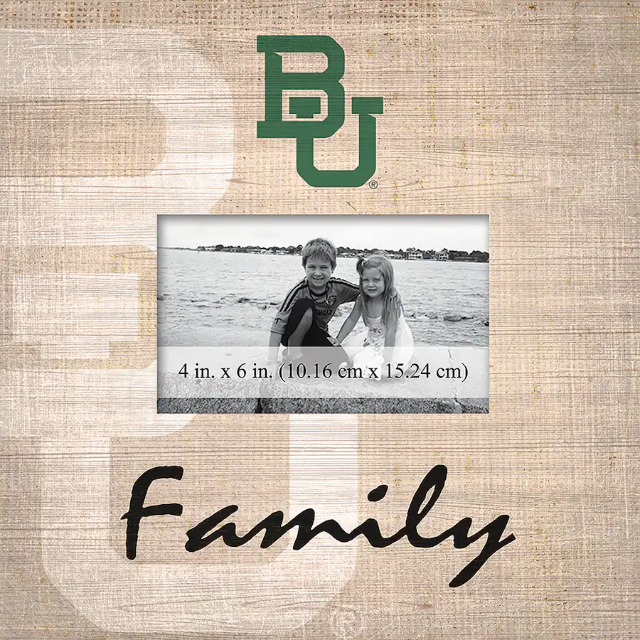 Pattern Couch Fan Creations Baylor Bears 10'' x 10'' Burlap Pattern Frame Multicolor ...