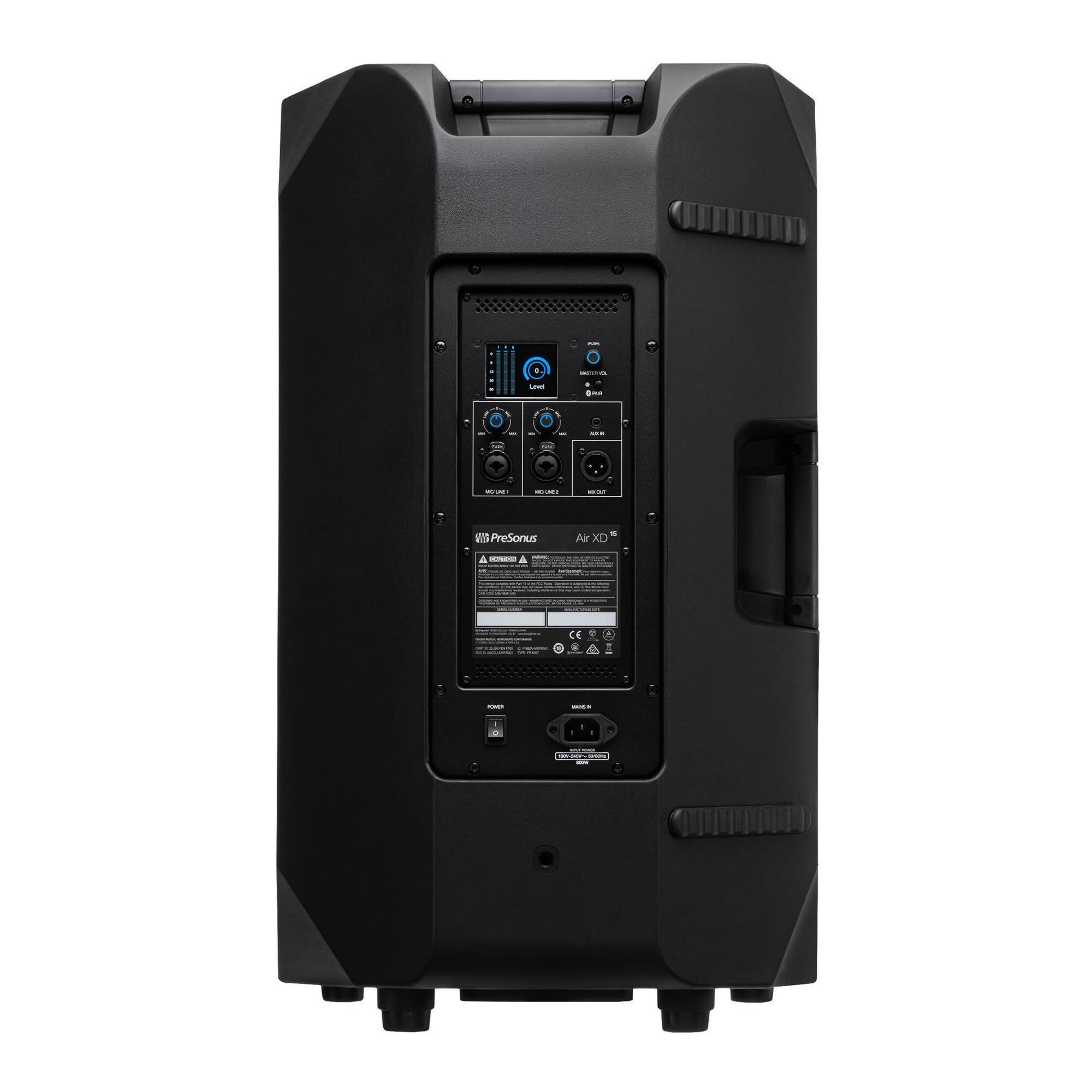 Back. PreSonus - PreSonus AIR XD 15 2-Way Active 1500W Extended Definition Loudspeaker.