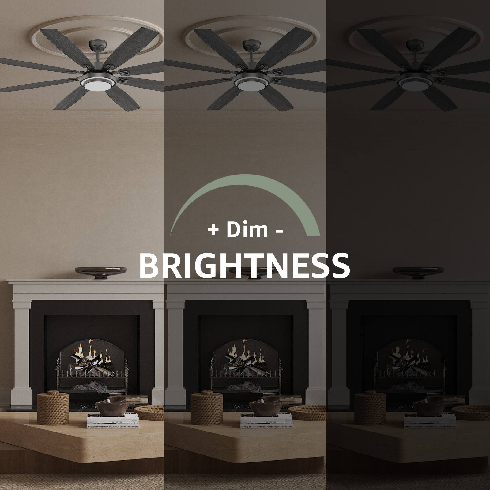+ Dim -  
BRIGHTNESS