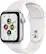 Front. Apple - Watch SE (2020) 1st Gen 44mm A2352 (GPS Only, No Cellular) - Silver.