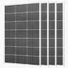 VEVOR - 4PCS 100W Monocrystalline Solar Panels, 23% High-Efficiency Mono PV Module with Stable MC4 Output & Aluminum Frame - Black