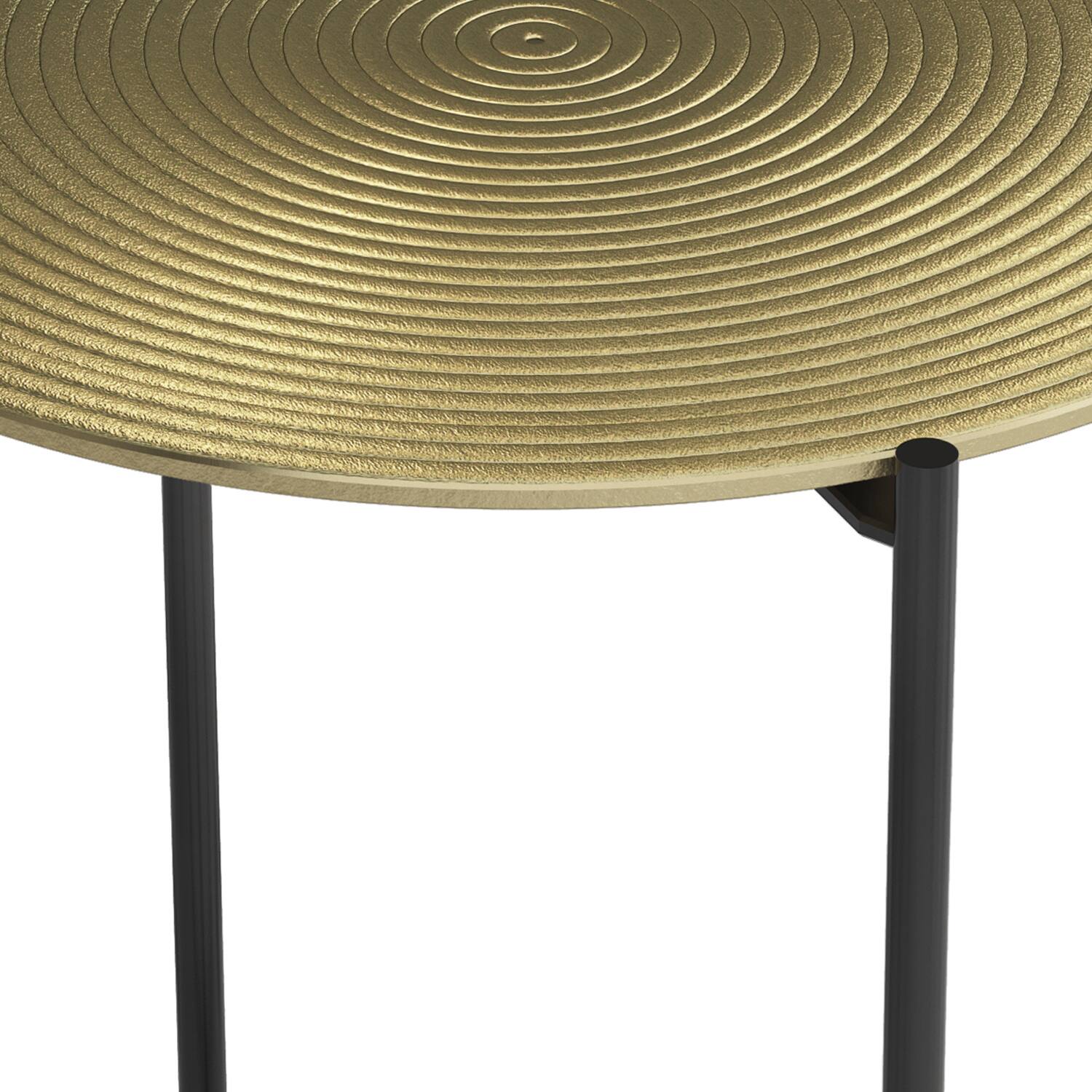Alt View 13. Simpli Home - Oliver  Side Table - Gold/Brass.