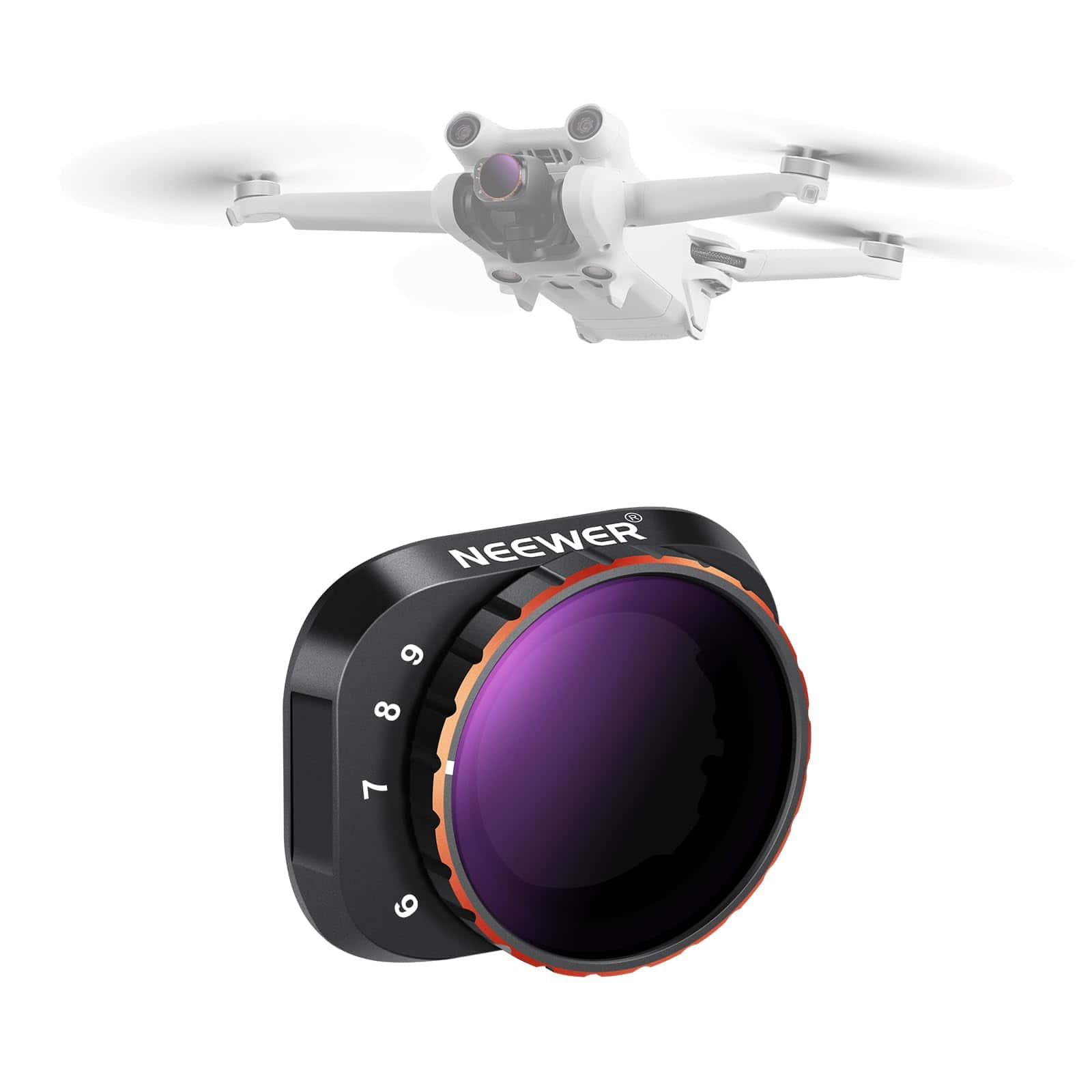 Neewer - ND32-512 VND Filter (5-9 Stops) for DJI Mini 3 Pro