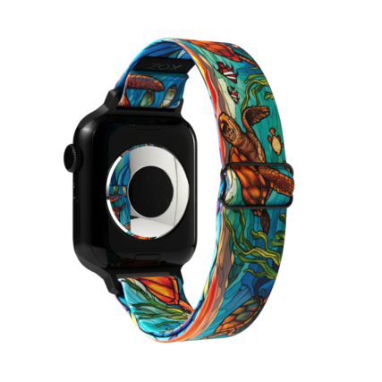 Front. ZOX - The Turtle Package NFC Smartwatch Band, 38/40/41mm - Blue.
