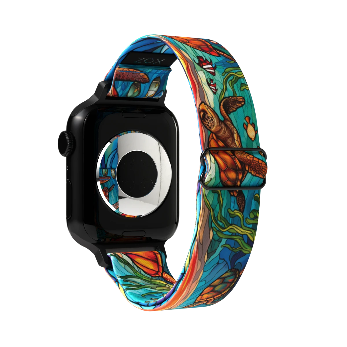Front. ZOX - The Turtle Package NFC Smartwatch Band, 20mm - Blue.