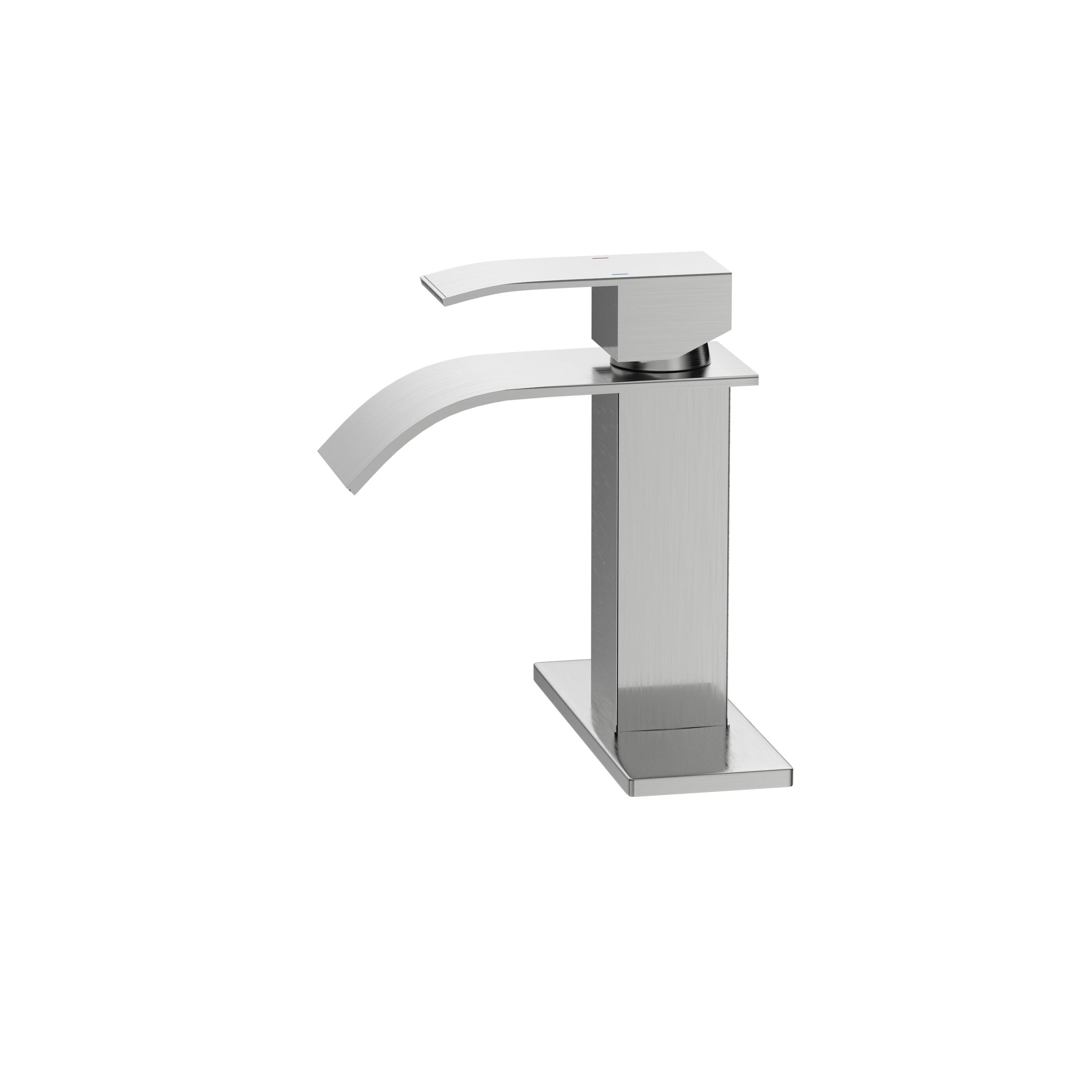 Alt View 5. Bothwa Home - Bothwa Home BF-KTDP1301-BN 6 - Inch Harlow Single Handle Bathroom Faucet in Brushed Nickel Finish - Brushed Nickel.