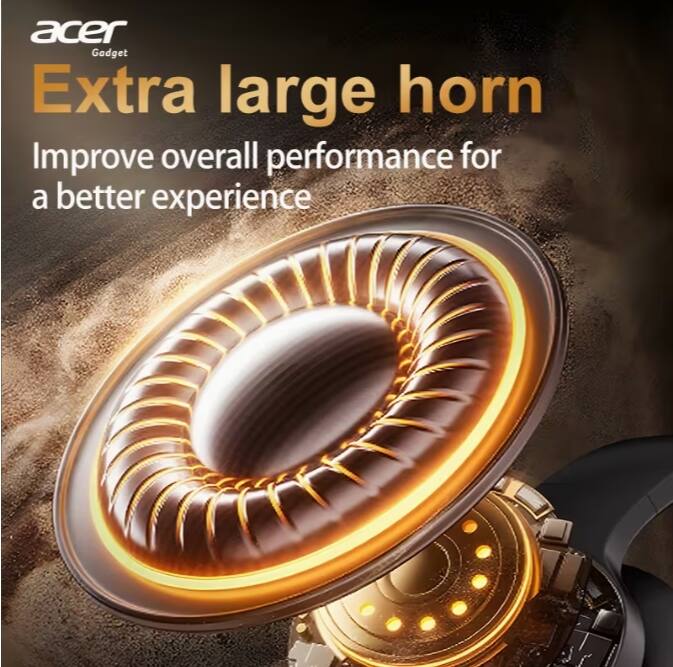 acer Gadget  
Extra large horn  
Improve overall performance for a better experience