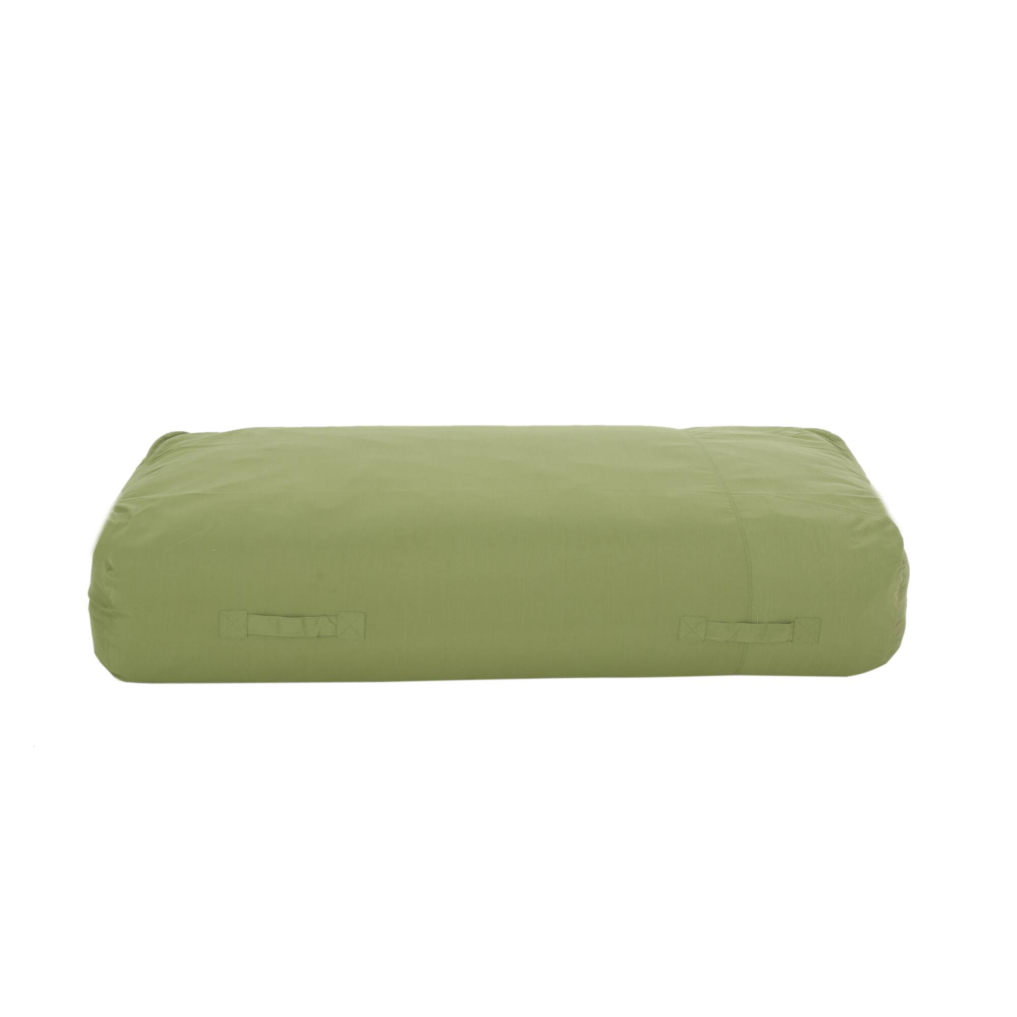 Back. GOODSILO - Water Resistant Lounger Bean Bag Chair with Removable Cover and High-Density Foam Filling - Green.