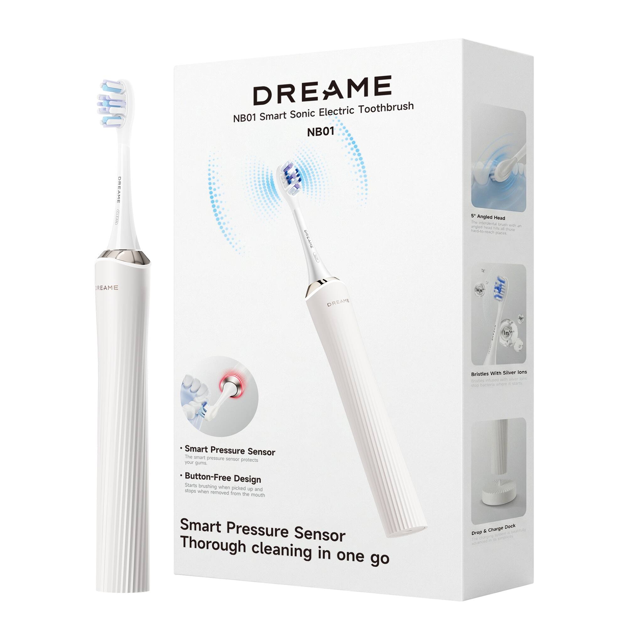Dreame - NB01 Smart Sonic Electric Toothbrush - White price history on PriceWatchPro
