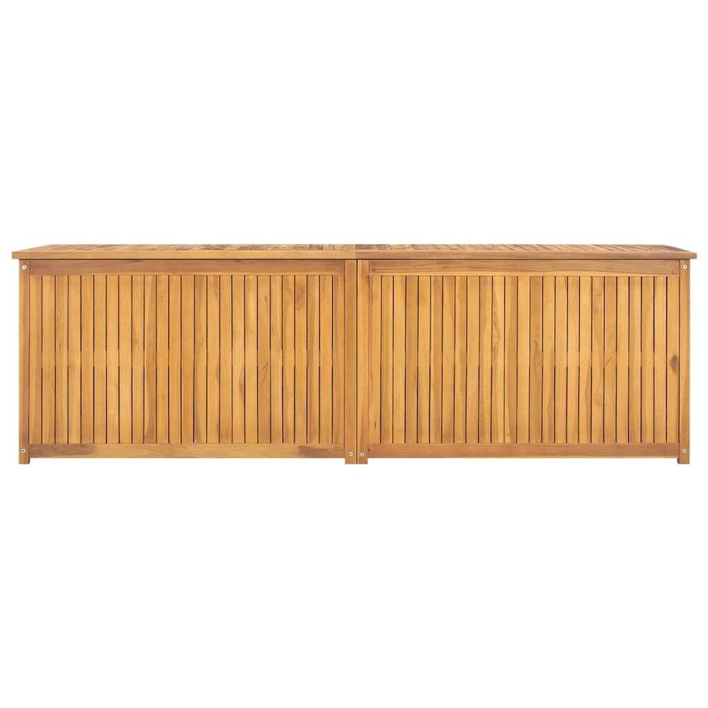 Angle. vidaXL - Garden Box Solid Teak Wood - Brown.