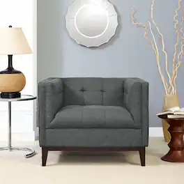Serve Upholstered Fabric Armchair by Modway - Gray