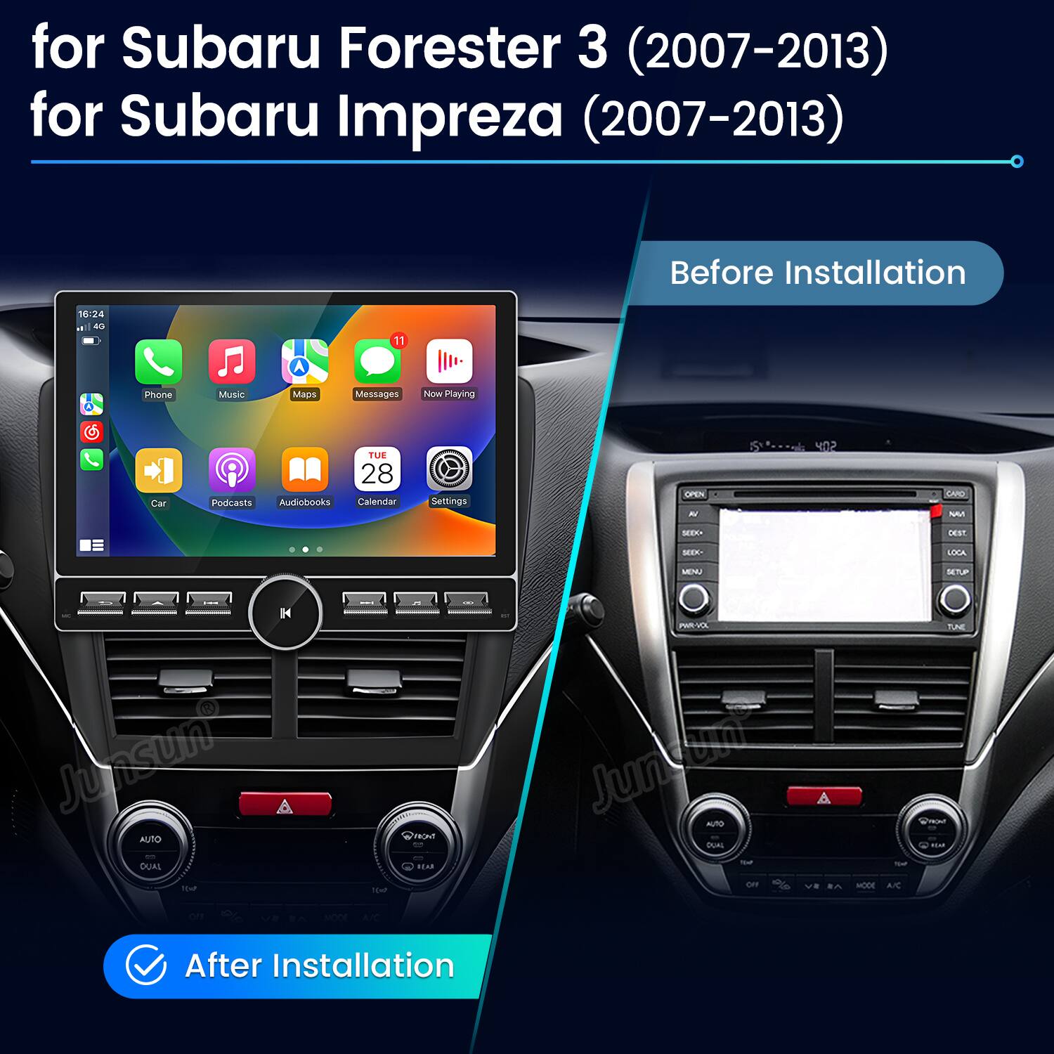 for Subaru Forester 3 (2007-2013)  
for Subaru Impreza (2007-2013)  

Before Installation  

After Installation