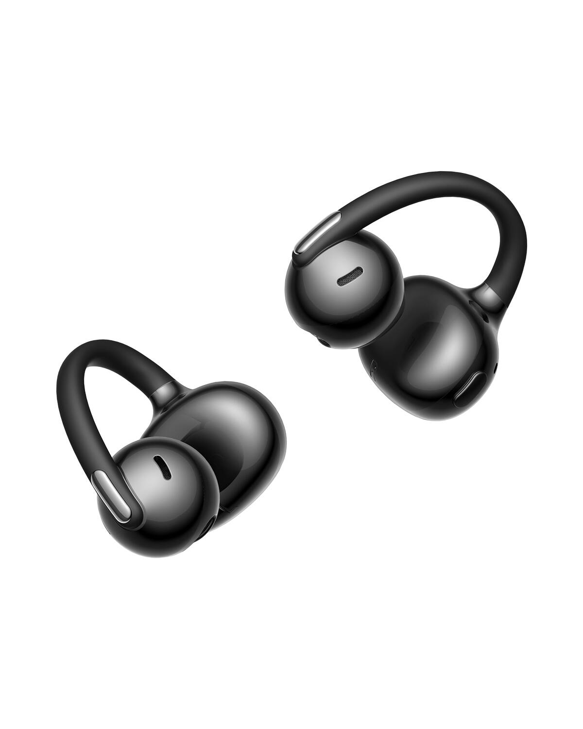 Angle. Baseus - Baseus Bowie MC2 Air Open Ear Clip On Wireless Earbuds - 4.9g Ultra Light, 40H Battery, IP67 Waterproof - Black - Black.