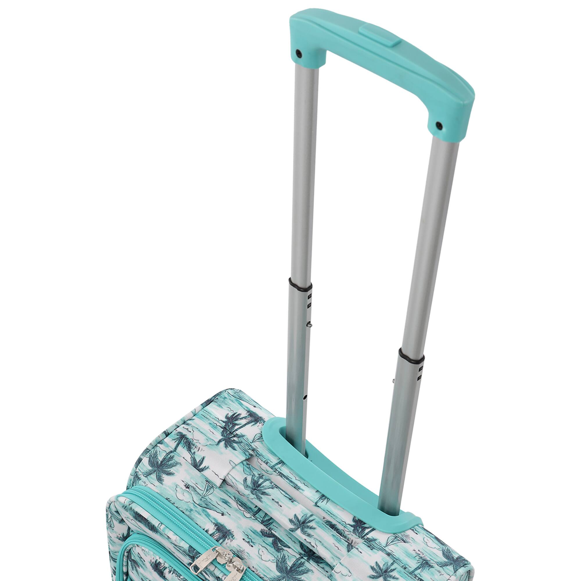 Alt View 6. Tommy Bahama - Palm Print 26" Expandable Softside Spinner - Aqua.