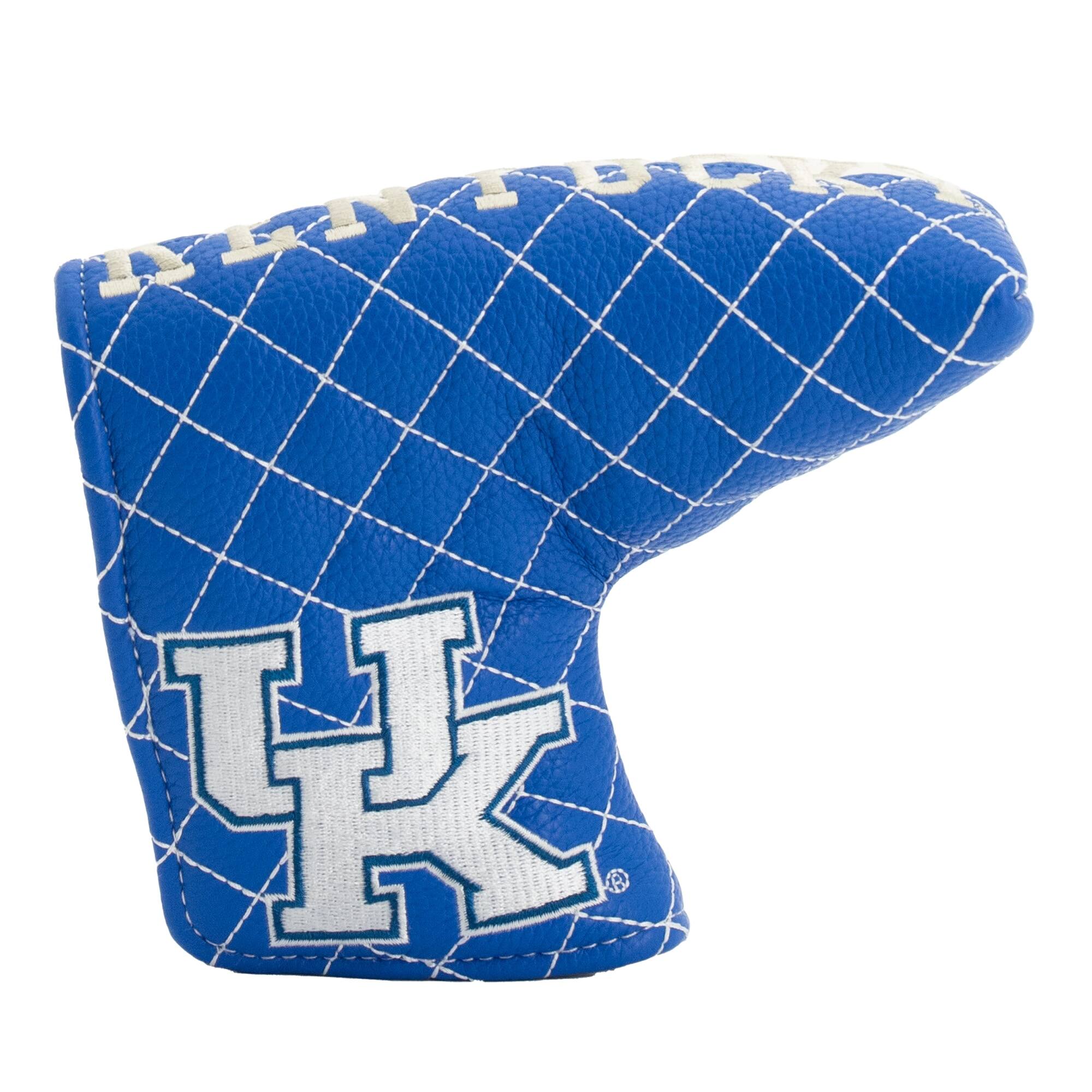 Front. Team Golf - Kentucky Wildcats Quilted Blade Putter Cover - Multicolor.