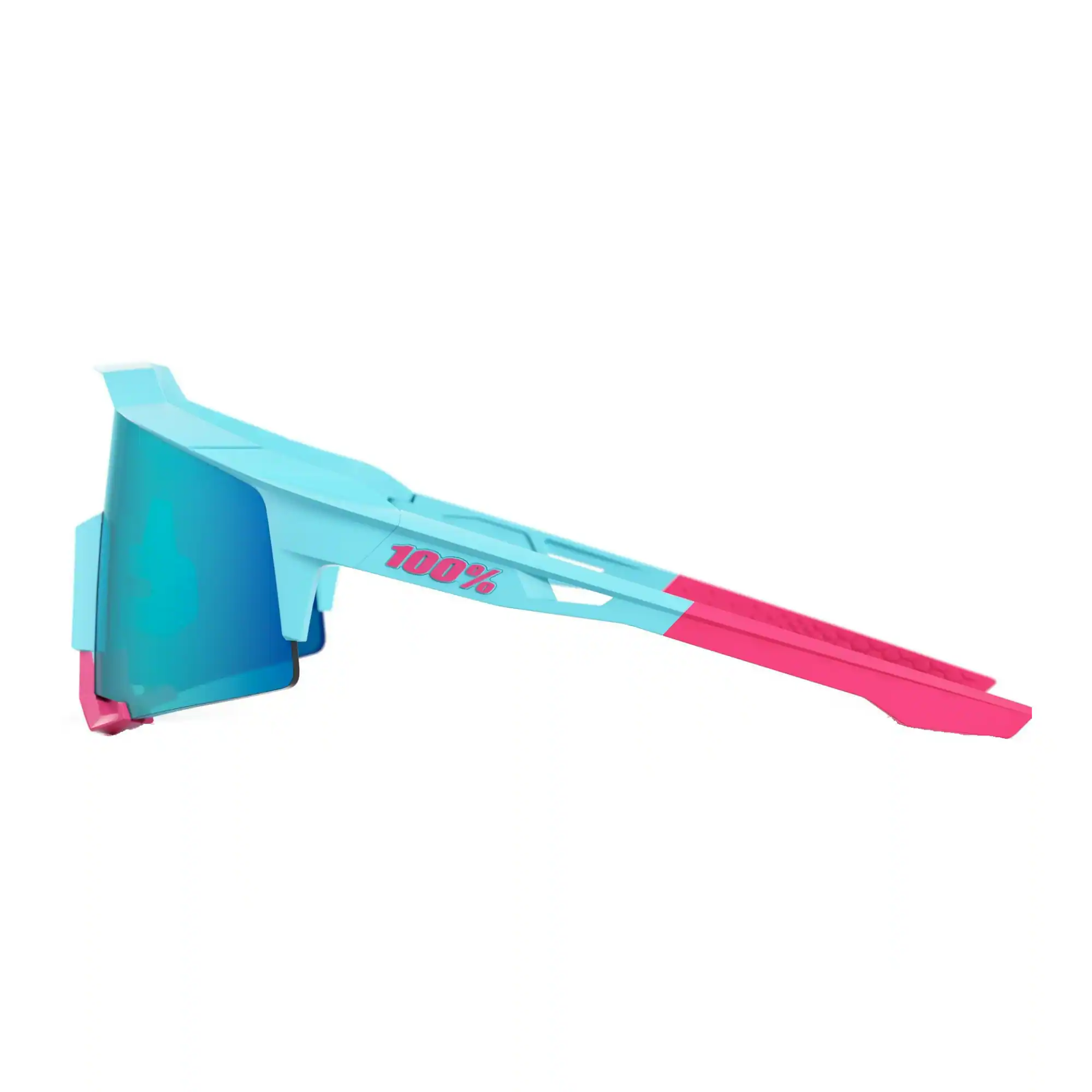 Back. 100% - 100 Percent Speedcraft LE Tatis 4 Soft Tact Blue Sunglasses with TR90 Frame - Blue.