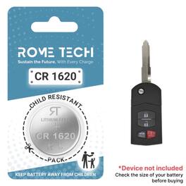 RomeTech - Replacement Battery for Key Fob - Mazda 6 2009-2016