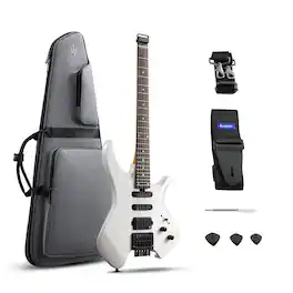 Donner music - Donner HLX-500 Headless Electric Guitar White