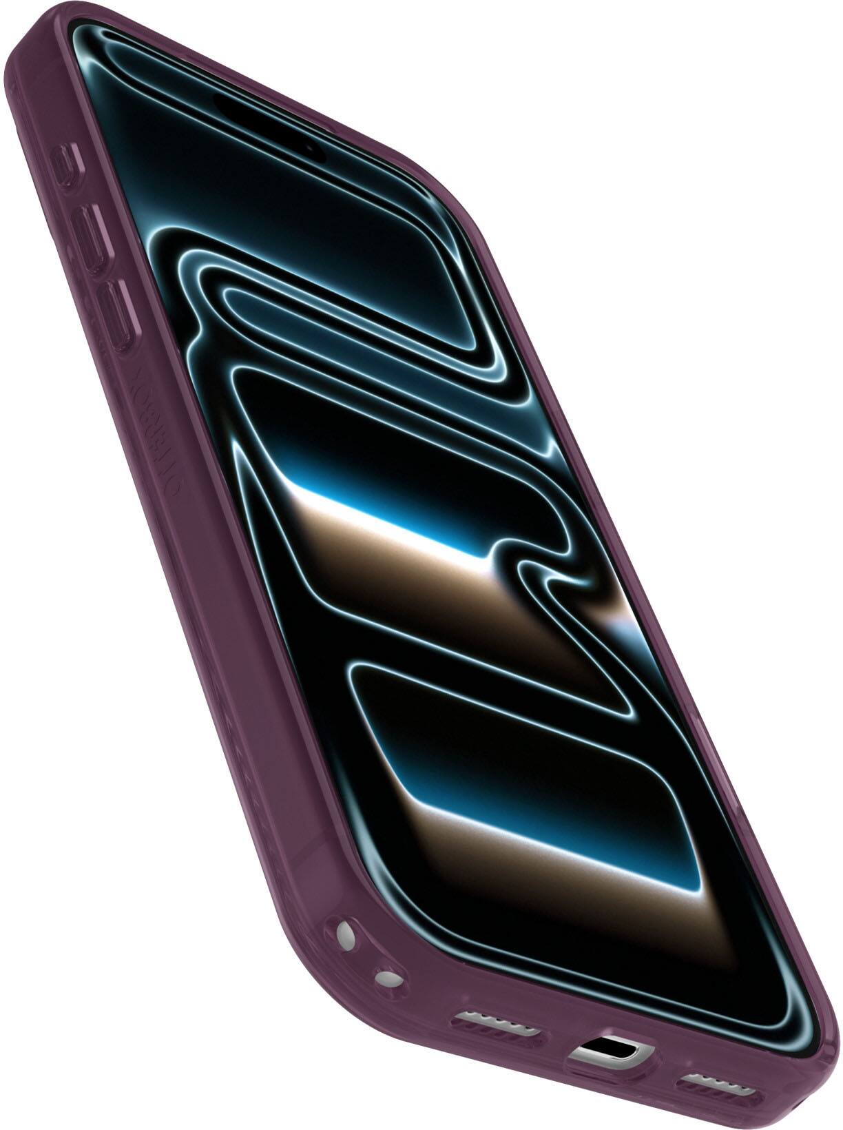 Back. OtterBox - Symmetry Series Stand Hard Shell for Apple iPhone 18 Pro Max and Apple iPhone 17 Pro Max - Vinum Purple.