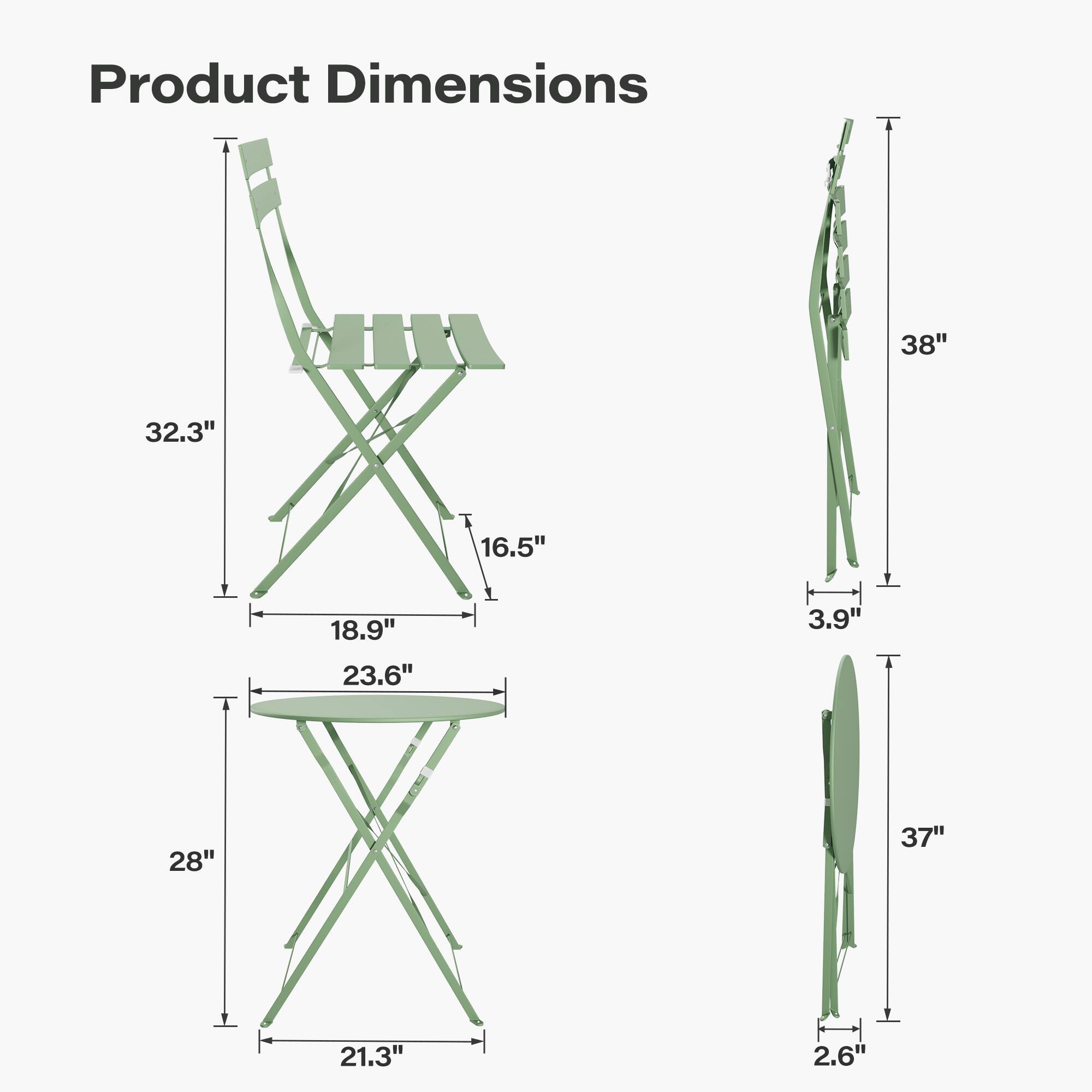 Product Dimensions: 38" x 32.3" x 18.9" x 23.6" x 16.5" x 3.9" x 28" x 37" x 21.3" x 2.6"