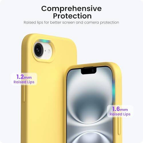 Comprehensive Protection: Raised lips for better screen and camera protection. 1.2mm Raised Lips, 1.6mm Raised Lips.