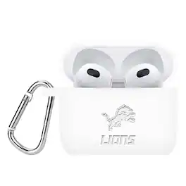 Artinian - Detroit Lions Debossed Silicone AirPods Gen Three Case Cover - No Size - Multicolor