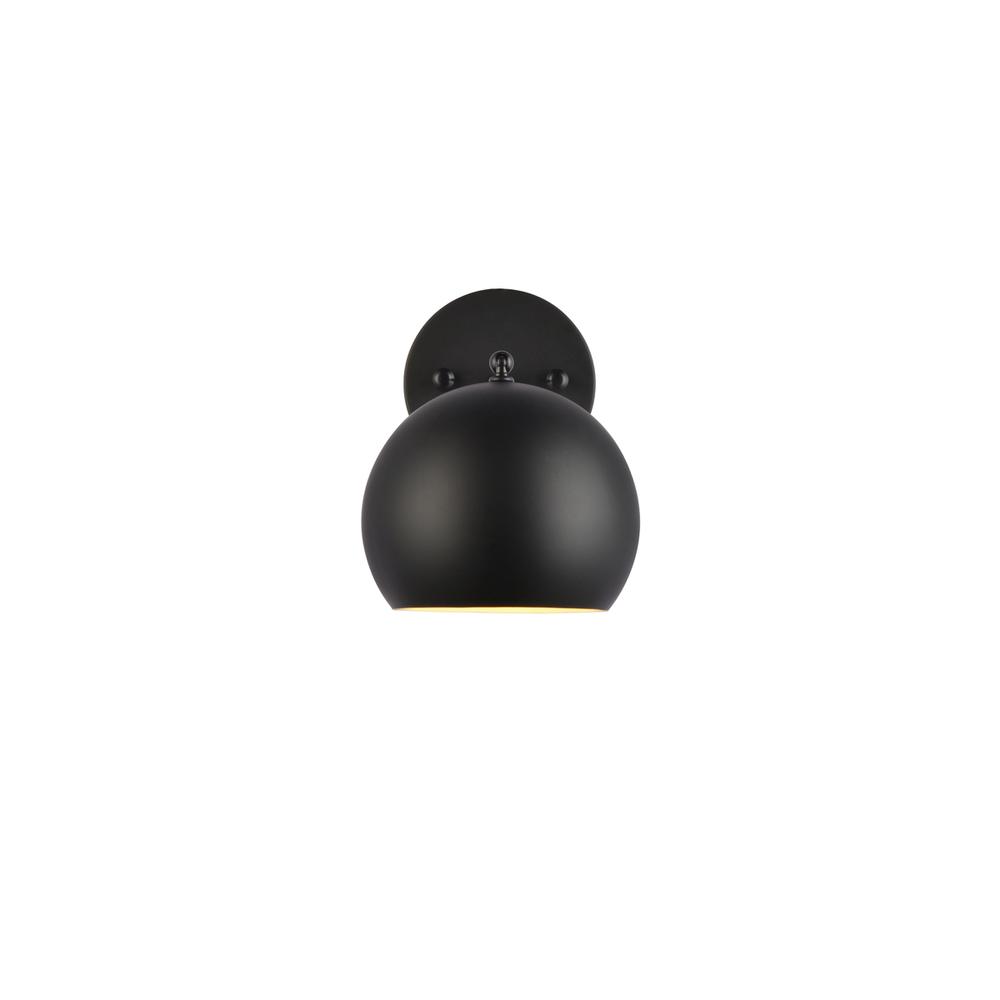 Alt View 4. Living District - Othello 1 light black wall sconce - Black.