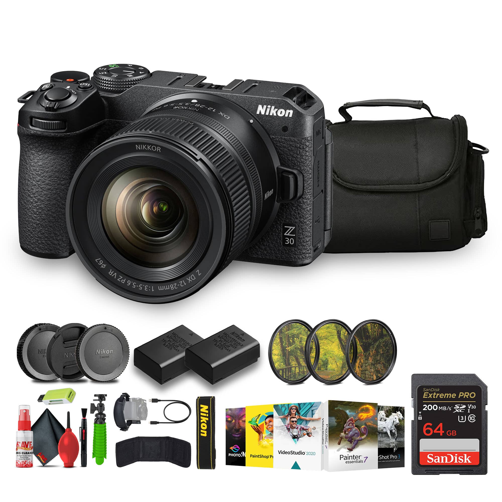 Nikon - Z30 Lightweight Mirrorless Camera with 12-28mm Zoom Lens (1781) Bundle price history on PriceWatchPro