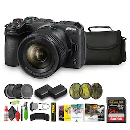 Bundle - Nikon - Z30 Lightweight Mirrorless Camera with 12-28mm Zoom Lens (1781) - Black Advanced