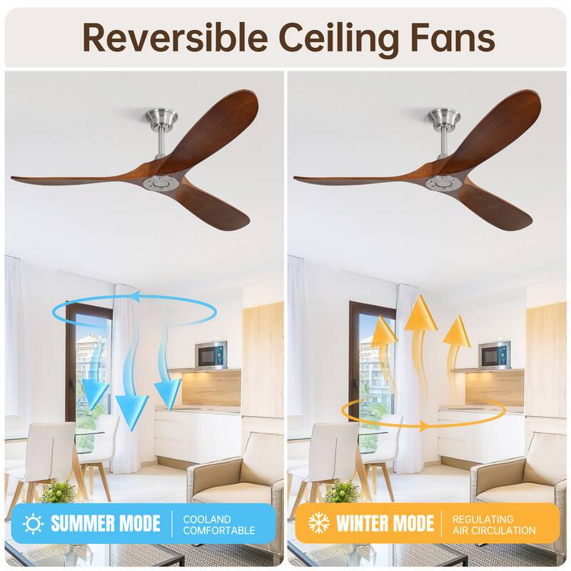 Reversible Ceiling Fans

SUMMER MODE  
COOL AND COMFORTABLE

WINTER MODE  
REGULATING AIR CIRCULATION