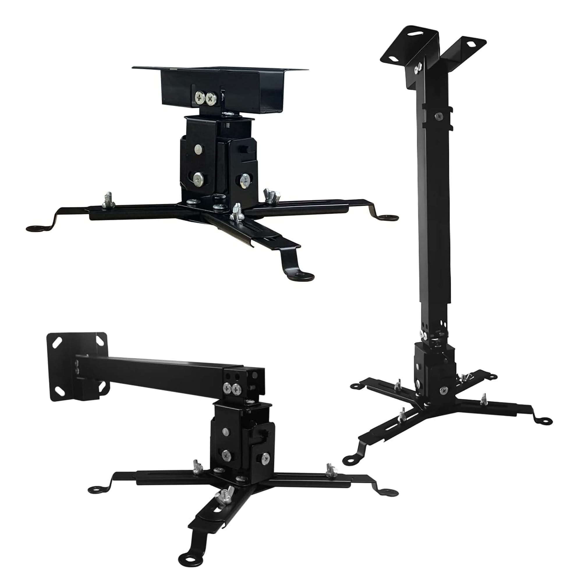 Front. 5 CORE - 5Core Universal 360° Swivel Tilt Projector Mount Ceiling Wall Holder - Black.