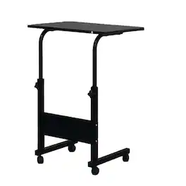 Winado - Home Side Table Sofa End Cart Laptop PC Rolling Computer Desk Stand Coffee Tray - Black