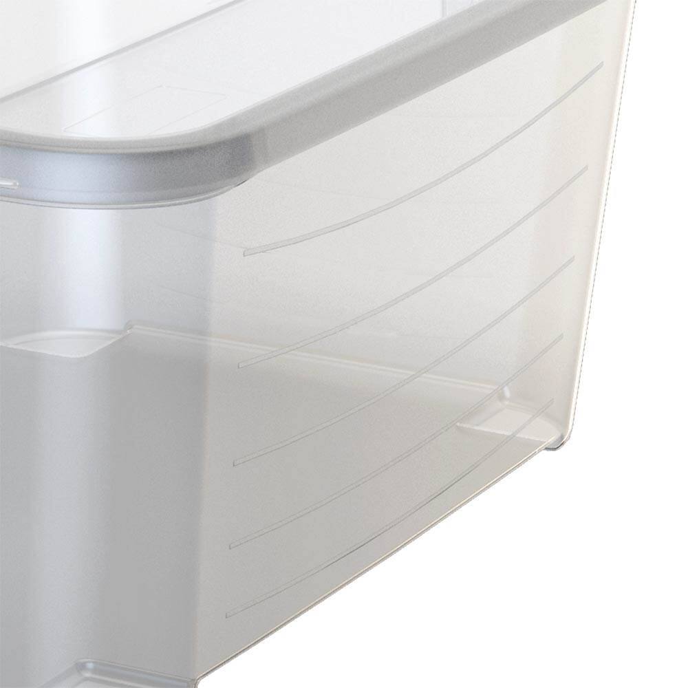 Alt View 7. Life Story - Life Story 55 Quart Stackable Storage Bin, Light Duty Container, Clear, 18 Pack - Clear.