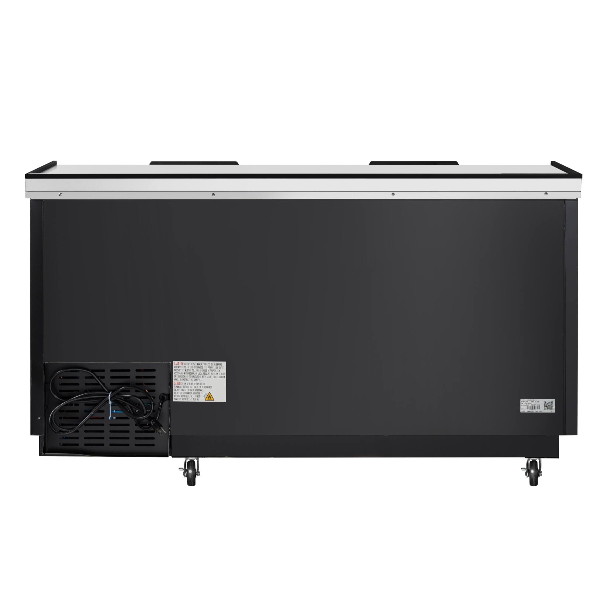 Alt View 8. Koolmore - 65 in. Commercial Bottle Cooler in Black with Built-In Opener, ETL Listed, 19 cu. ft. (KM-BOC65-BK) - Black painted steel.