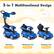 3-in-1 Multifunctional Design
Stroller
18-24 Months
Walking Car
24-30 Months
Sliding Car
30-36 Months