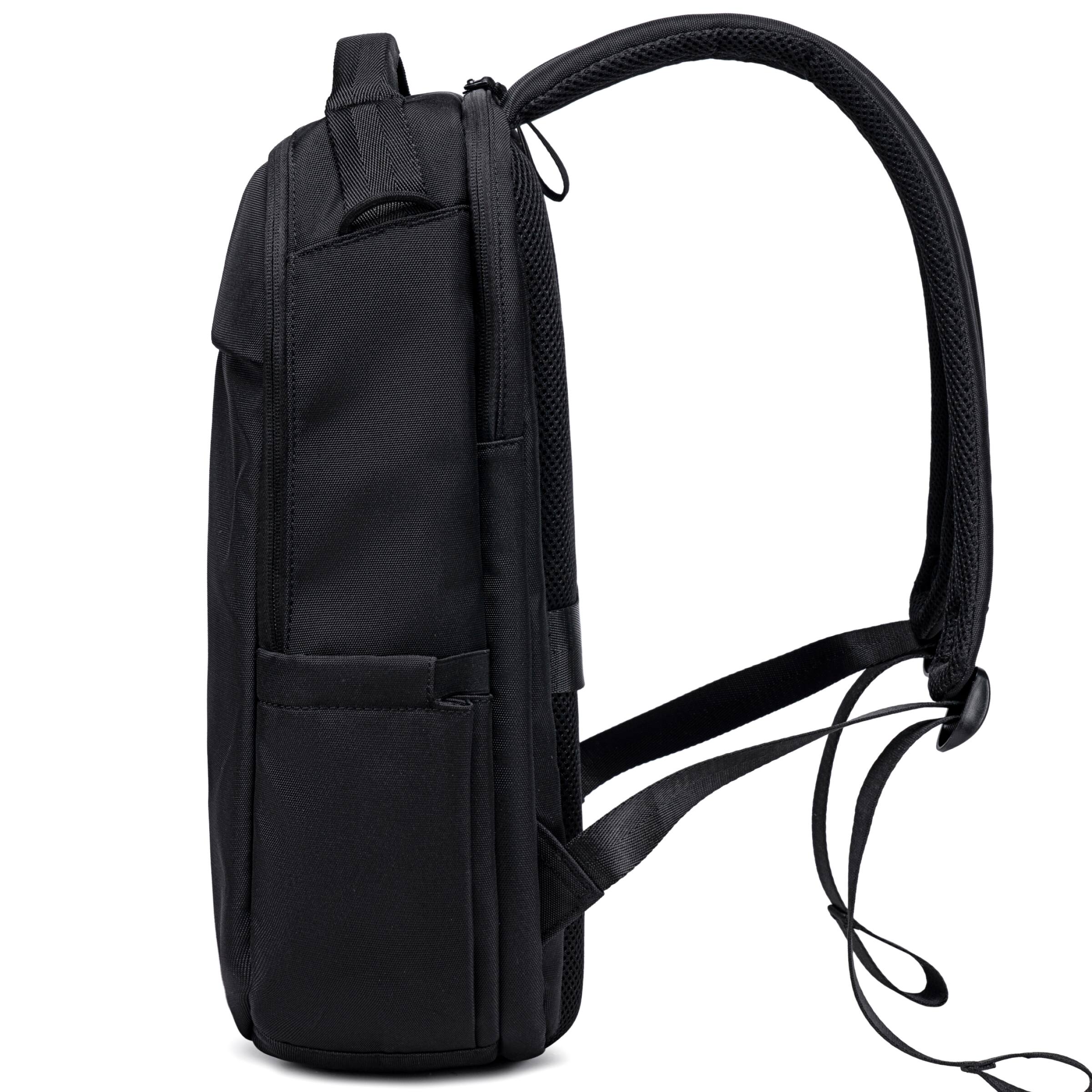 Alt View 6. Lux & Nyx - Lux & Nyx - Purpose Multi-compartment 16" Laptop Backpack - Black - Black.