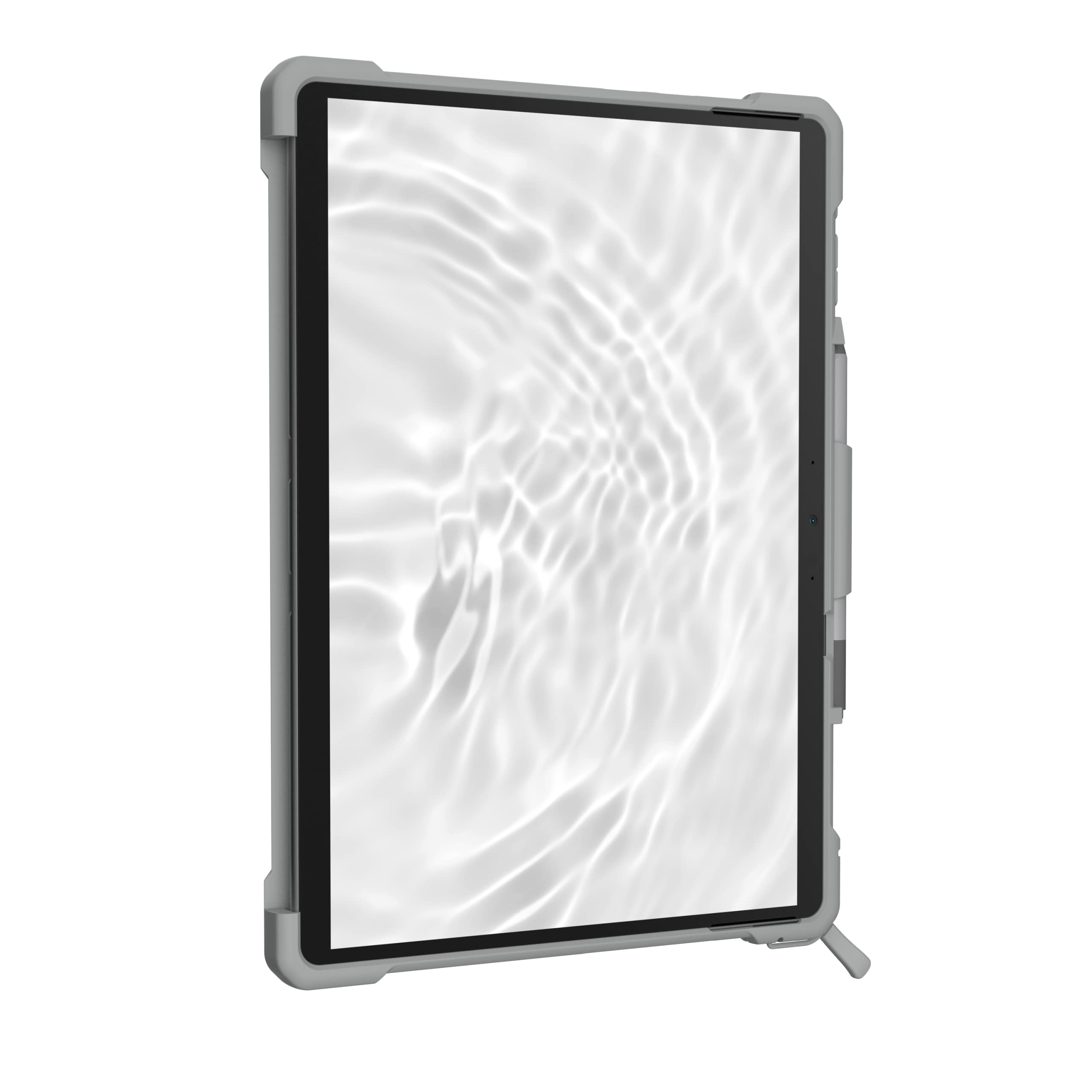 Alt View 4. UAG - Microsoft Surface Pro 13" 12th Edition/11th Edition Case w/ Built-in Kickstand, Pen Holder, Hand & Shoulder Strap - White/Grey.