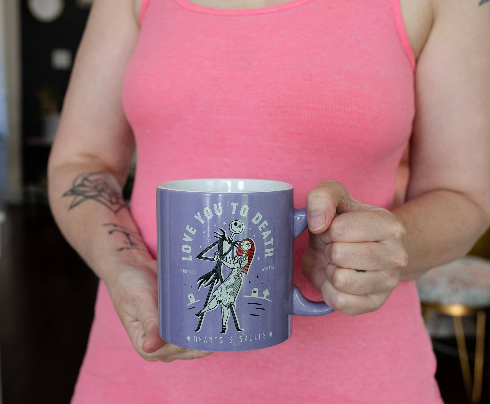 LOVE YOU TO DEATH ALWAYS FOREVER  
P HEARTS & SKULLS