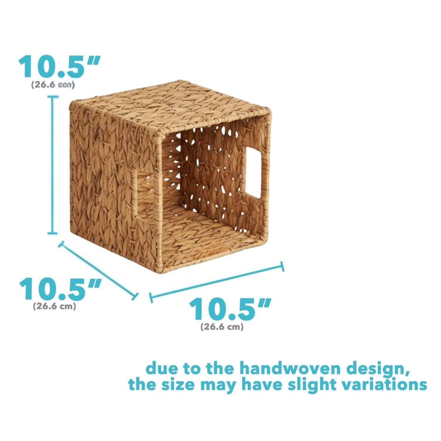 10.5" (26.6 cm)  
10.5" (26.6 cm)  
10.5" (26.6 cm)  

Due to the handwoven design, the size may have slight variations
