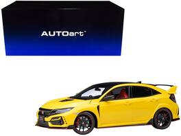 2021 Honda Civic Type R (FK8) RHD (Right Hand Drive) Limited Edition 1/18 Model Car by Autoart - Sunlight Yellow