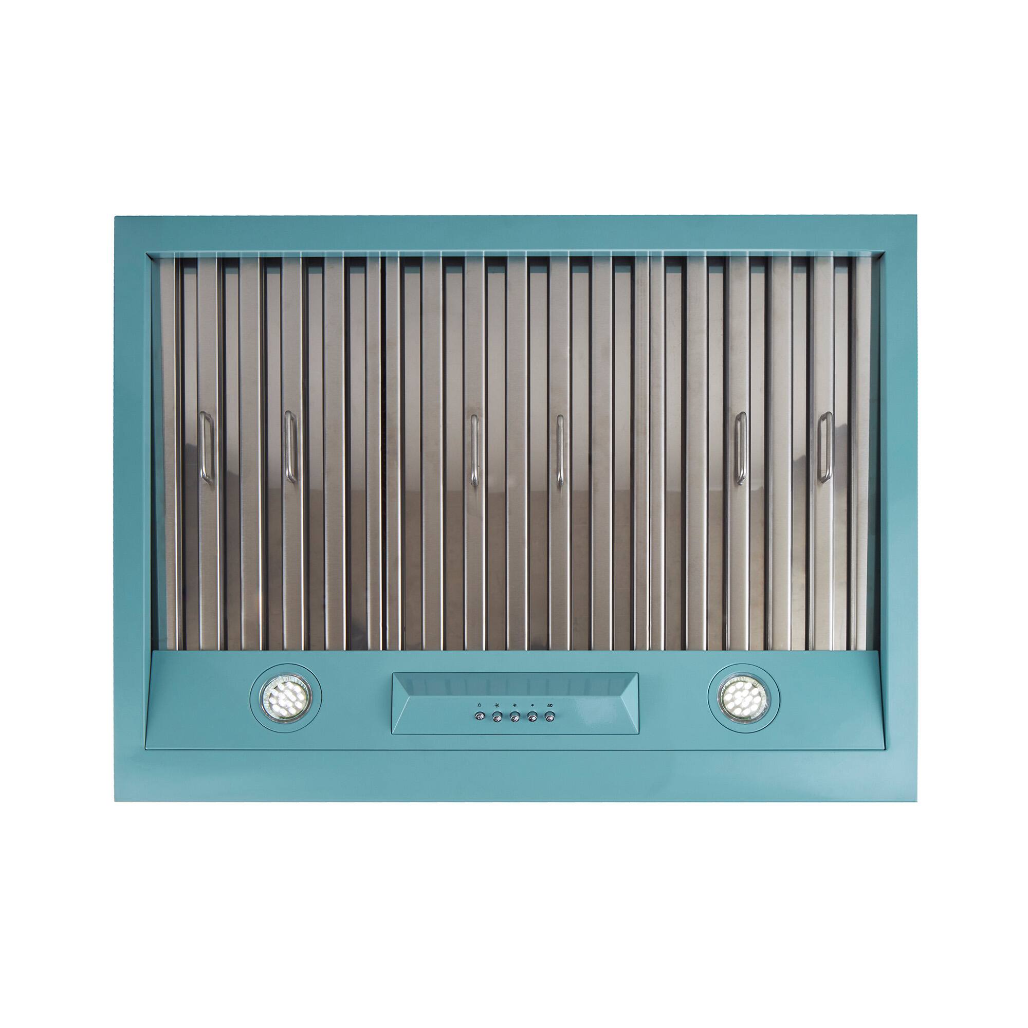 Alt View 12. Unique Appliances - Classic Retro 30" 700 CFM Ducted Under Cabinet Range Hood with LED Lighting - Ocean Mist Turquoise.