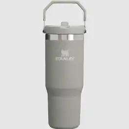 Stanley - 30oz Grey Tumbler Black Lid Top Handle Water Bottles - Mist