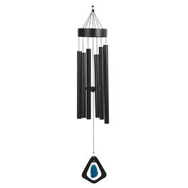 FC Design - 41" Long Black Metal Wind Chime Outdoor Patio or Garden Hanging Decoration - Multi-Color