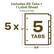 Includes 25 Tabs + 1 Label Sheet
5 Sets of 5 Tabs
5 x 11"
5 Tabs
8.5"