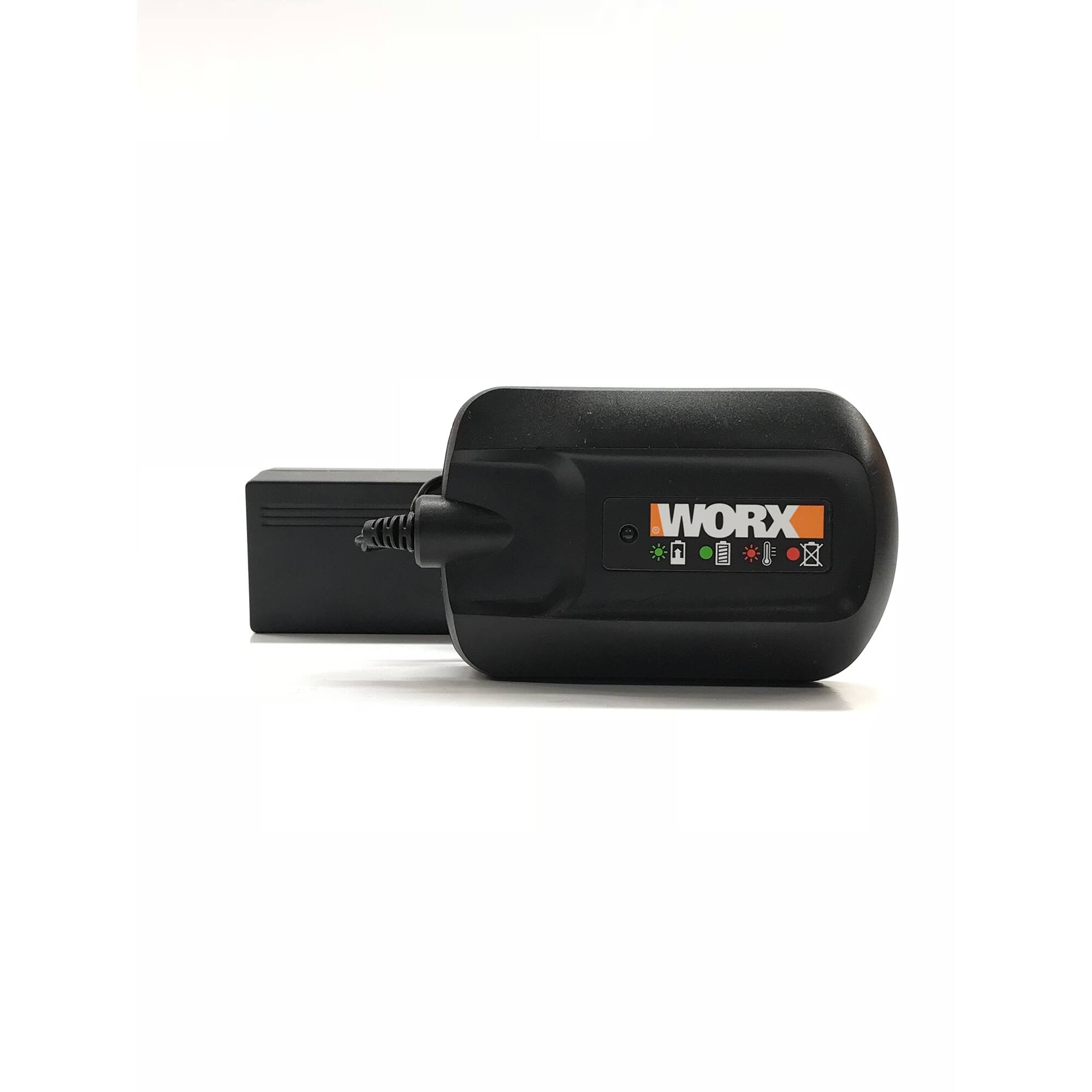 Alt View 1. WORX - 20V Power Share Lithium Ion 3-5 Hour Battery Charger - Black.