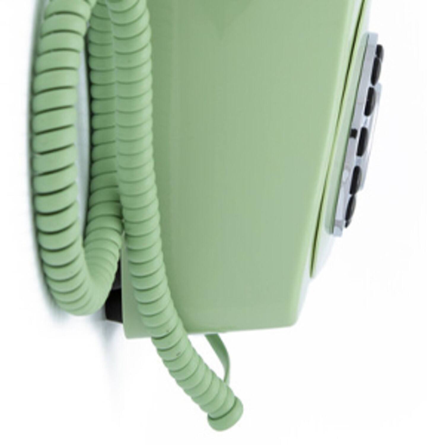 Alt View 1. PopMarket - GPO Retro GPO746WGRN 746 Wall Mount Push Button Telephone - Green   - MISC ACCESSORY - Green.